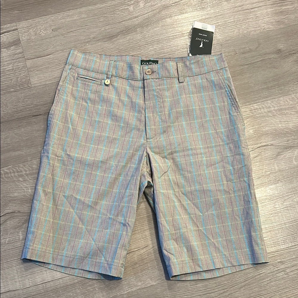 GOLFINO | The Checked Bermuda (Flat Front (Unisex}